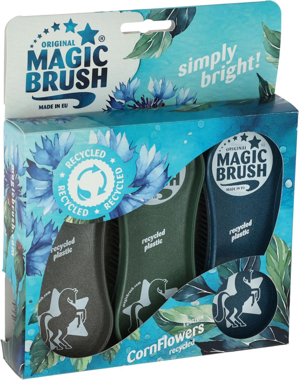 Kerbl Kit de brosses MagicBrush recycled 3 pièces