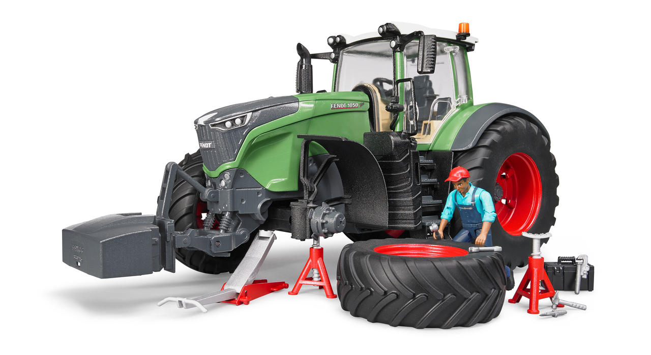 Bruder Fendt 1050 Vario avec mécanicien et atelier