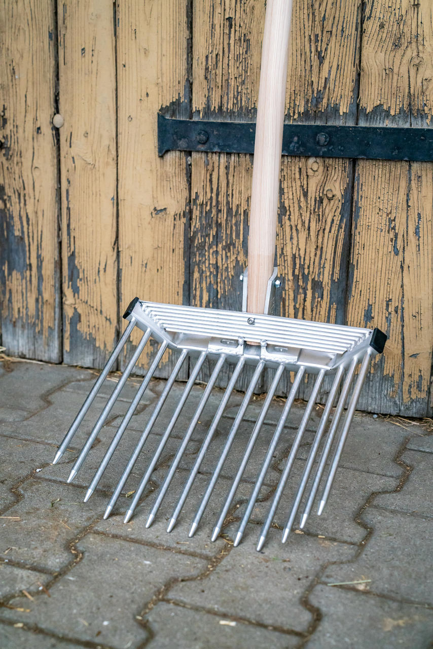 Fourche à fumier de cheval en aluminium