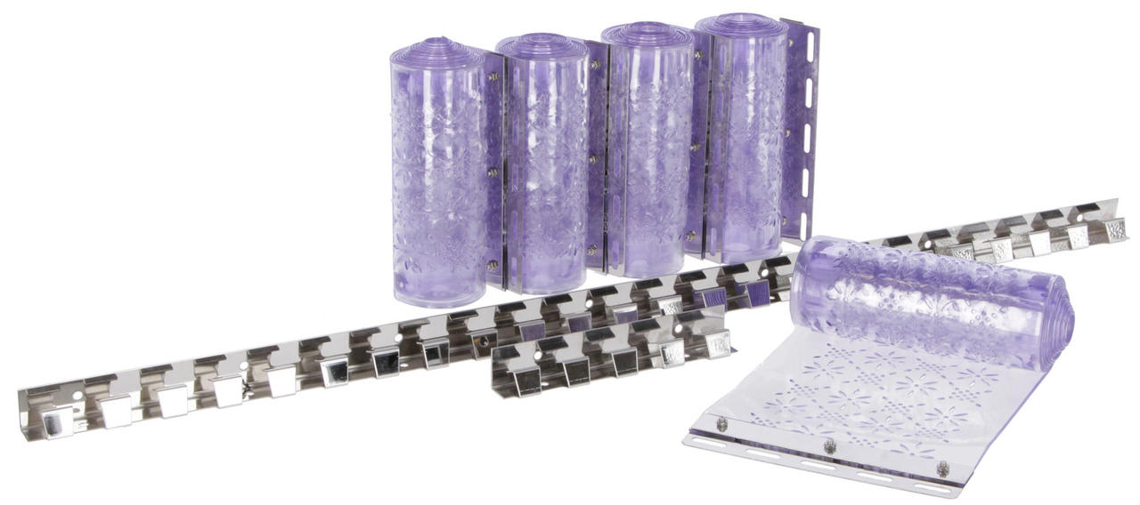 Kerbl Kit de rideau à bandes anti-mouches PVC