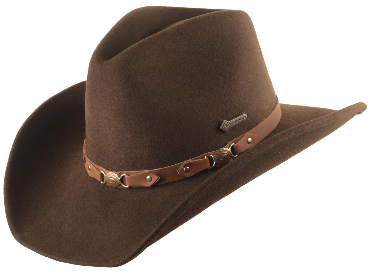 Scippis Chapeau en feutre de laine Bandit