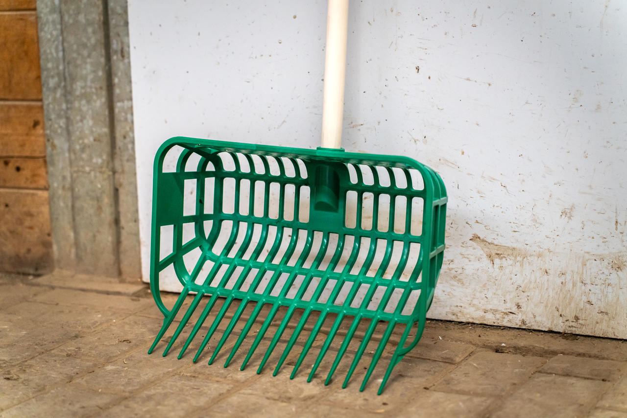 Gewa FOURCHE À FUMIER DE CHEVAL - pelle ramasse-déchets vert foncé
