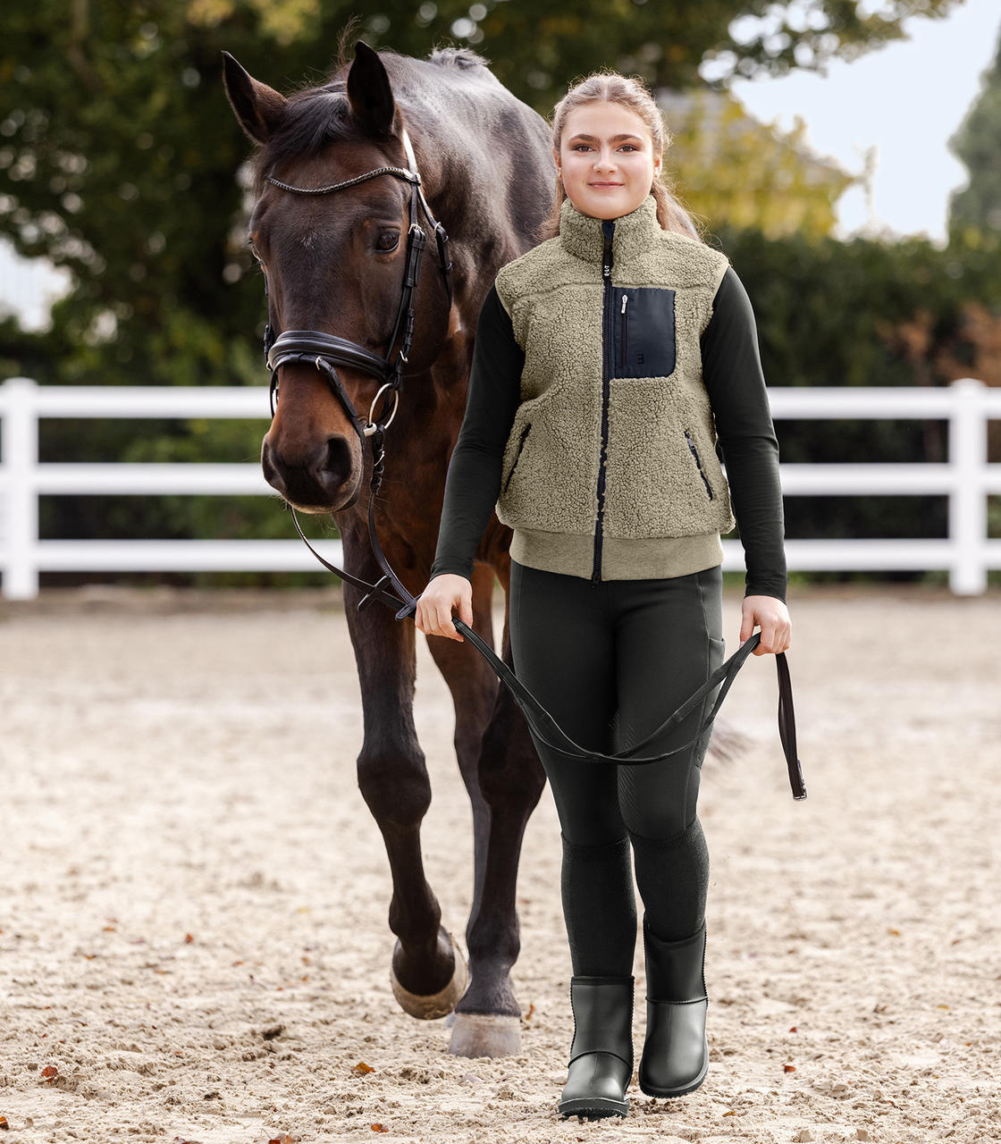 ELT Gilet sans manches en polaire Teddy Alma, pour ados