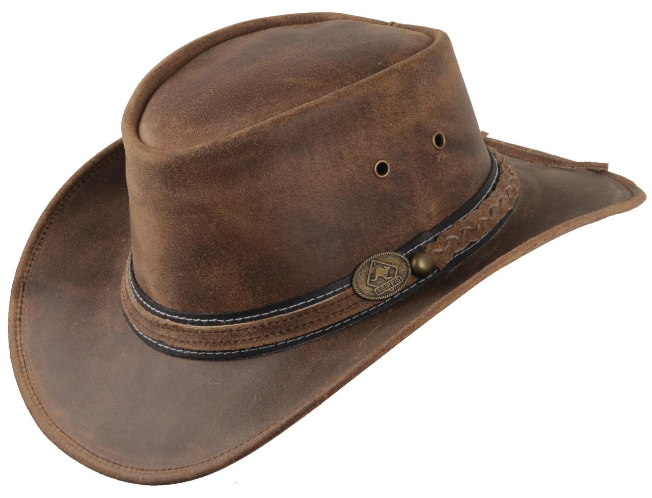 Scippis Chapeau en cuir Irving