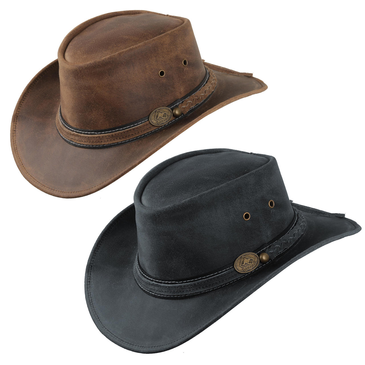 Scippis Chapeau en cuir Irving