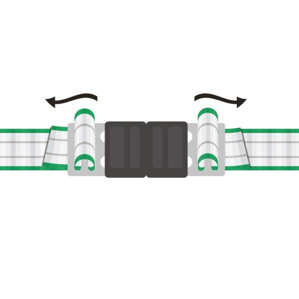 Litzclip Raccords ® pour ruban 40 mm - Inox