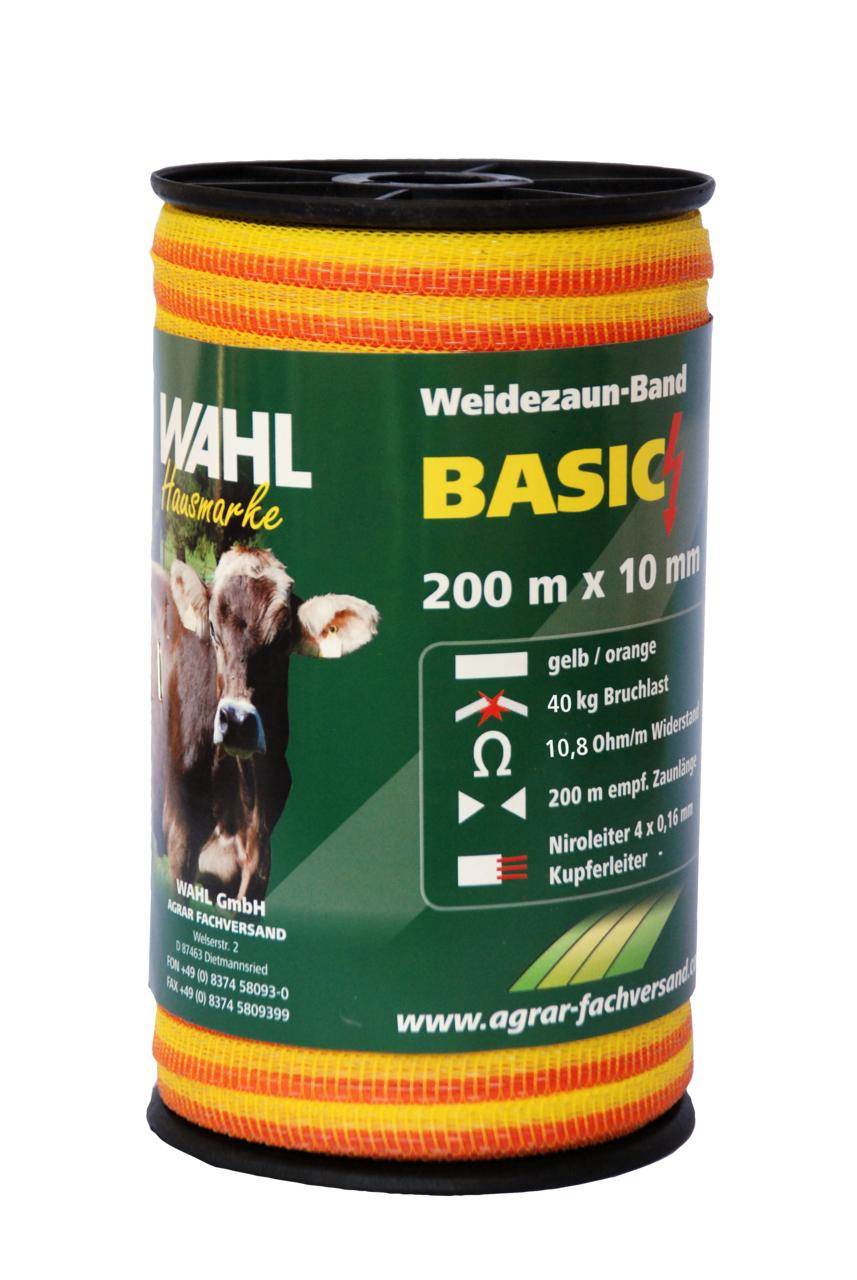 WAHL-Hausmarke RUBAN DE CLÔTURE - BASIC - 10mm/ 200m
