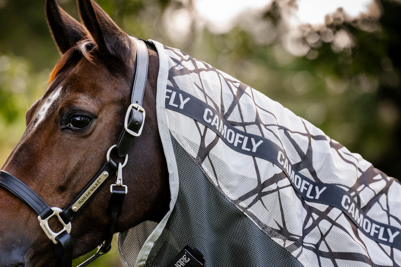 Horseware Couverture anti-mouches Amigo CamoFly Plus