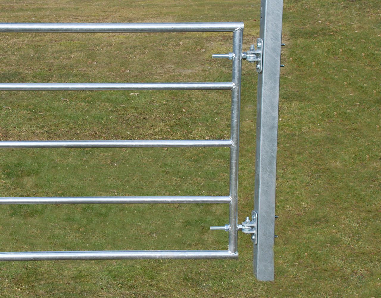 Poteaux métalliques pour barrière d'herbage