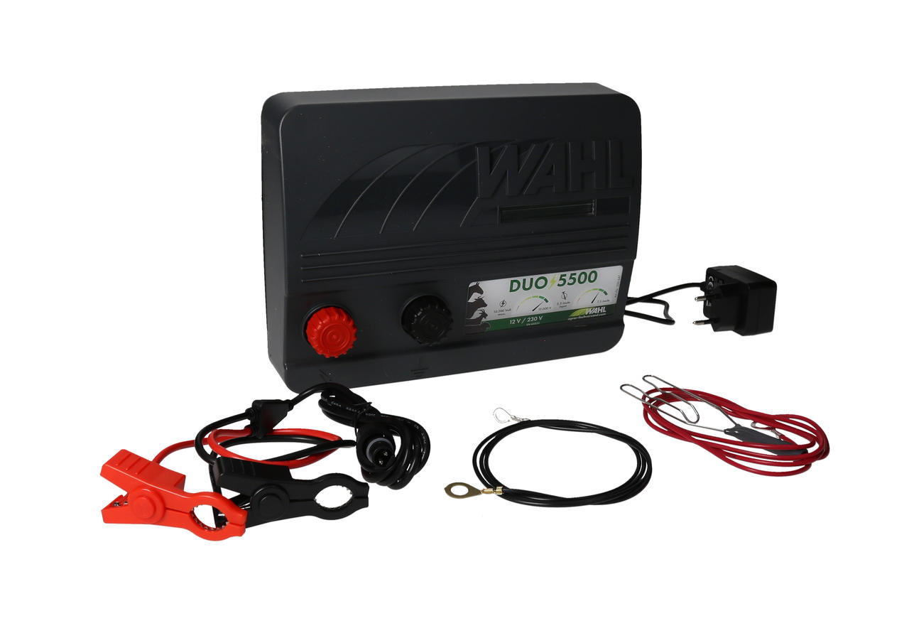 WAHL-Hausmarke DUO 5500 - électrificateur de clôture 12 V / 230 V