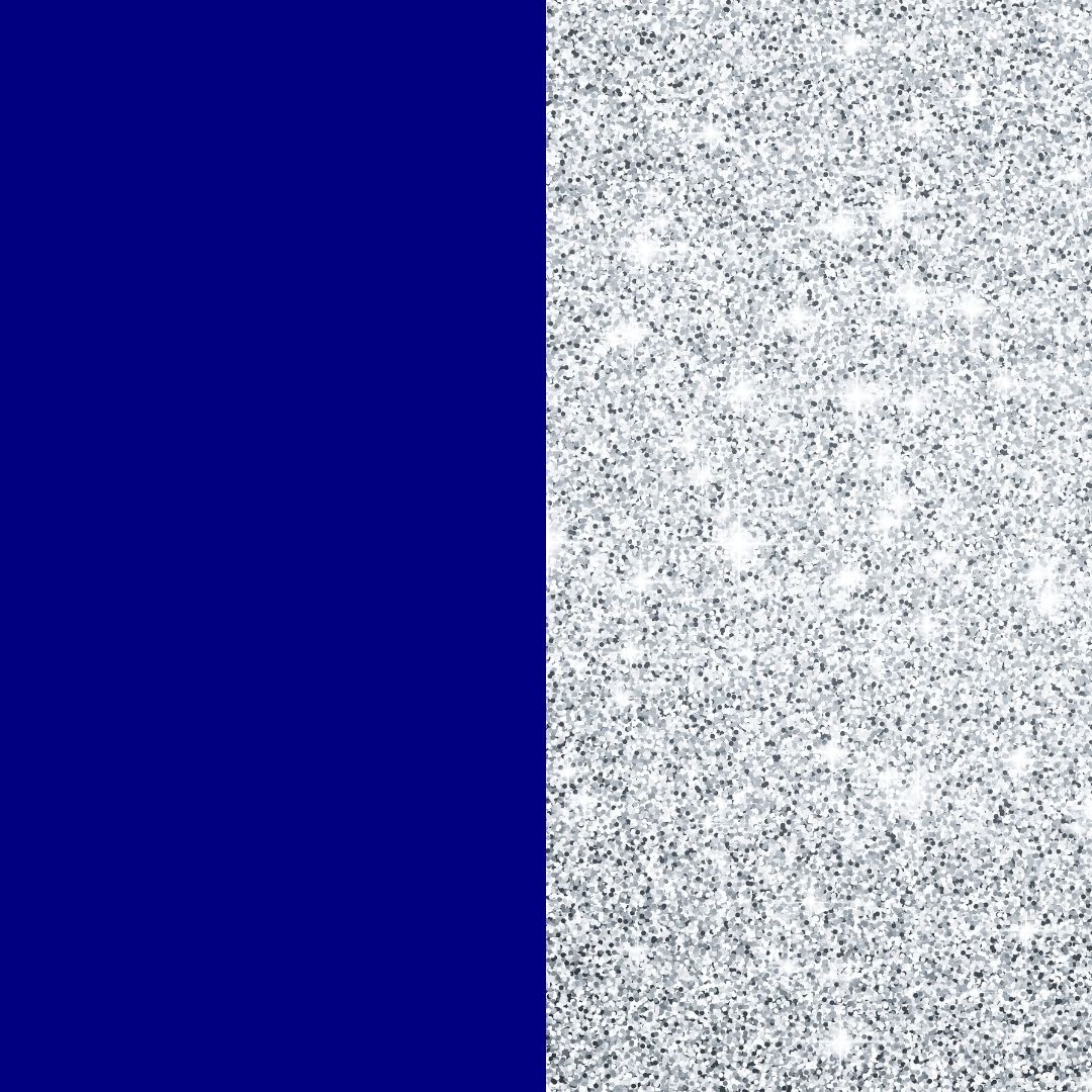 bleu marine/strass blanc