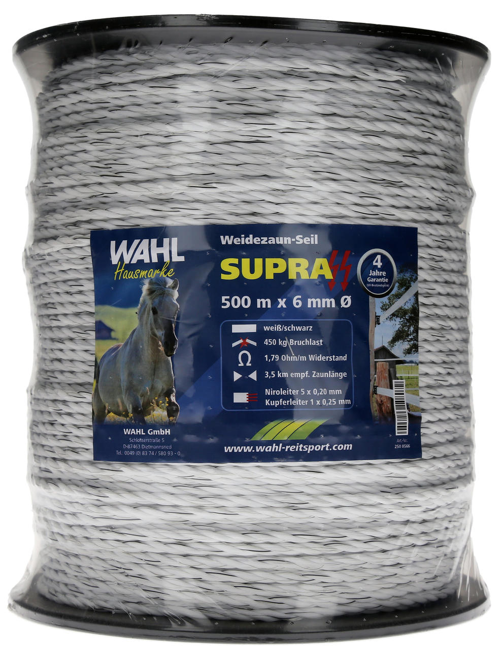WAHL-Hausmarke CORDON DE CLÔTURE - SUPRA - 500m/6mm