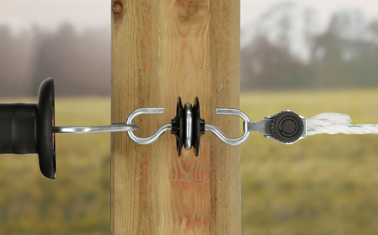 AKO Isolateur de porte double ancrage, zingué
