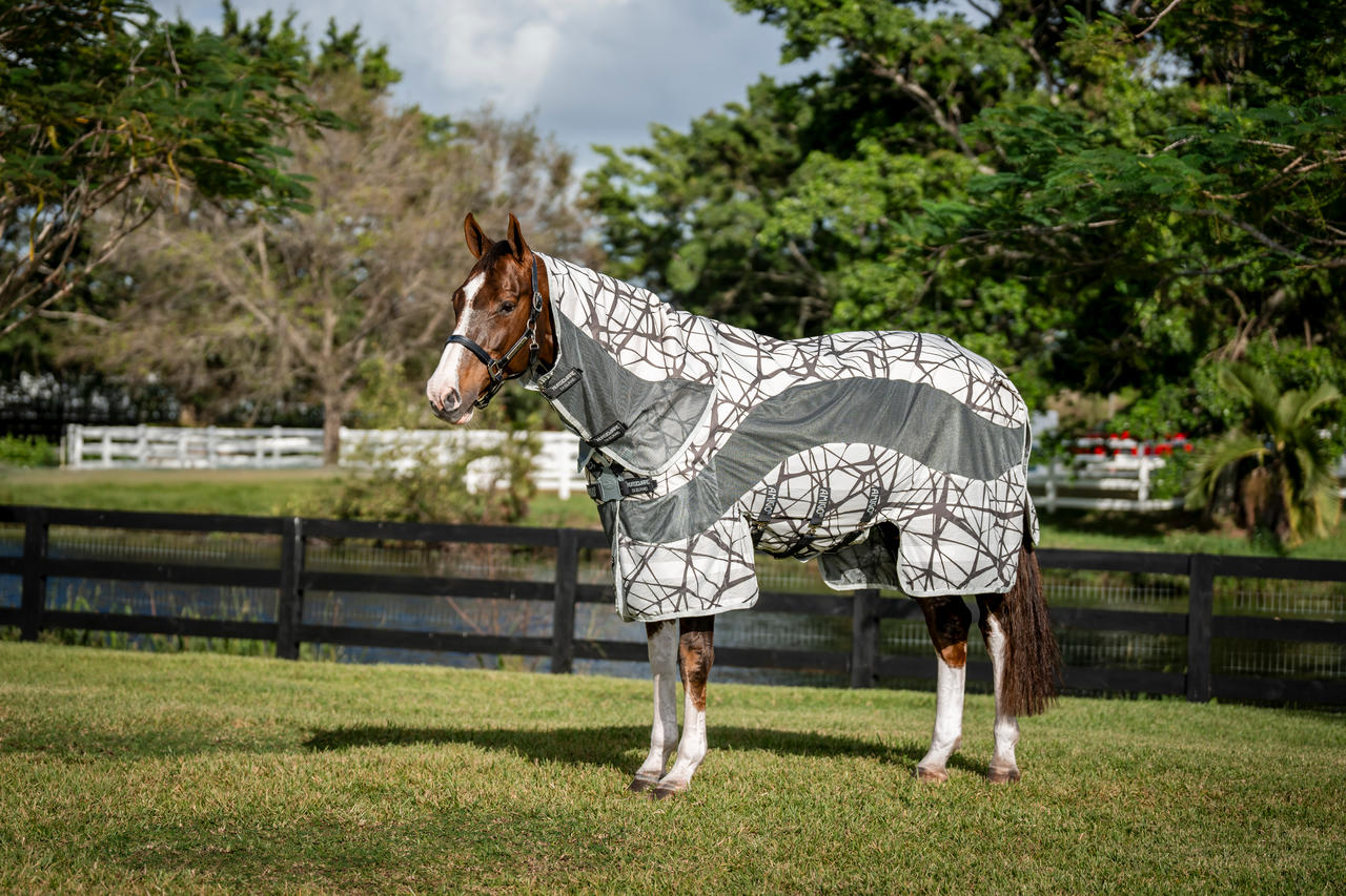 Horseware Couverture anti-mouches Amigo CamoFly 3 en 1 Plus