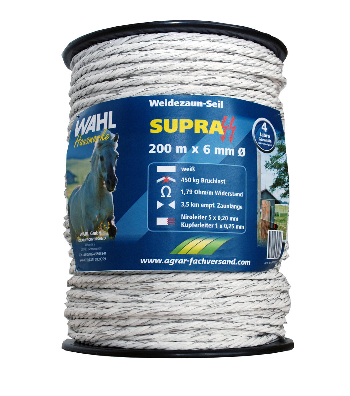 WAHL-Hausmarke CORDON DE CLÔTURE - SUPRA - 200m/6mm