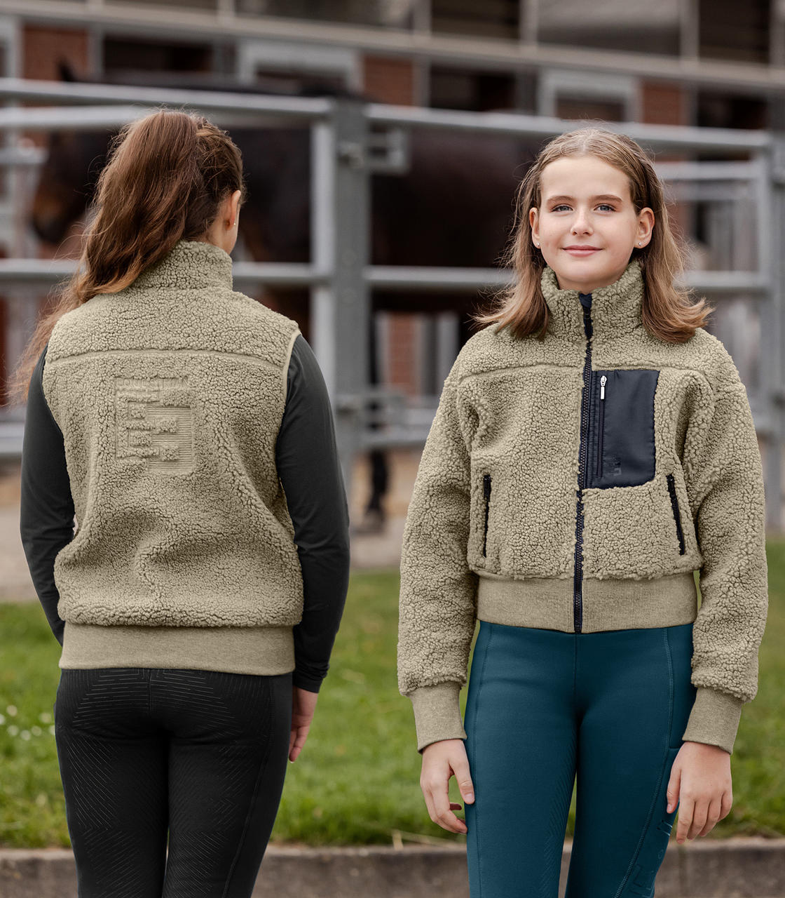 ELT Gilet sans manches en polaire Teddy Alma, pour ados