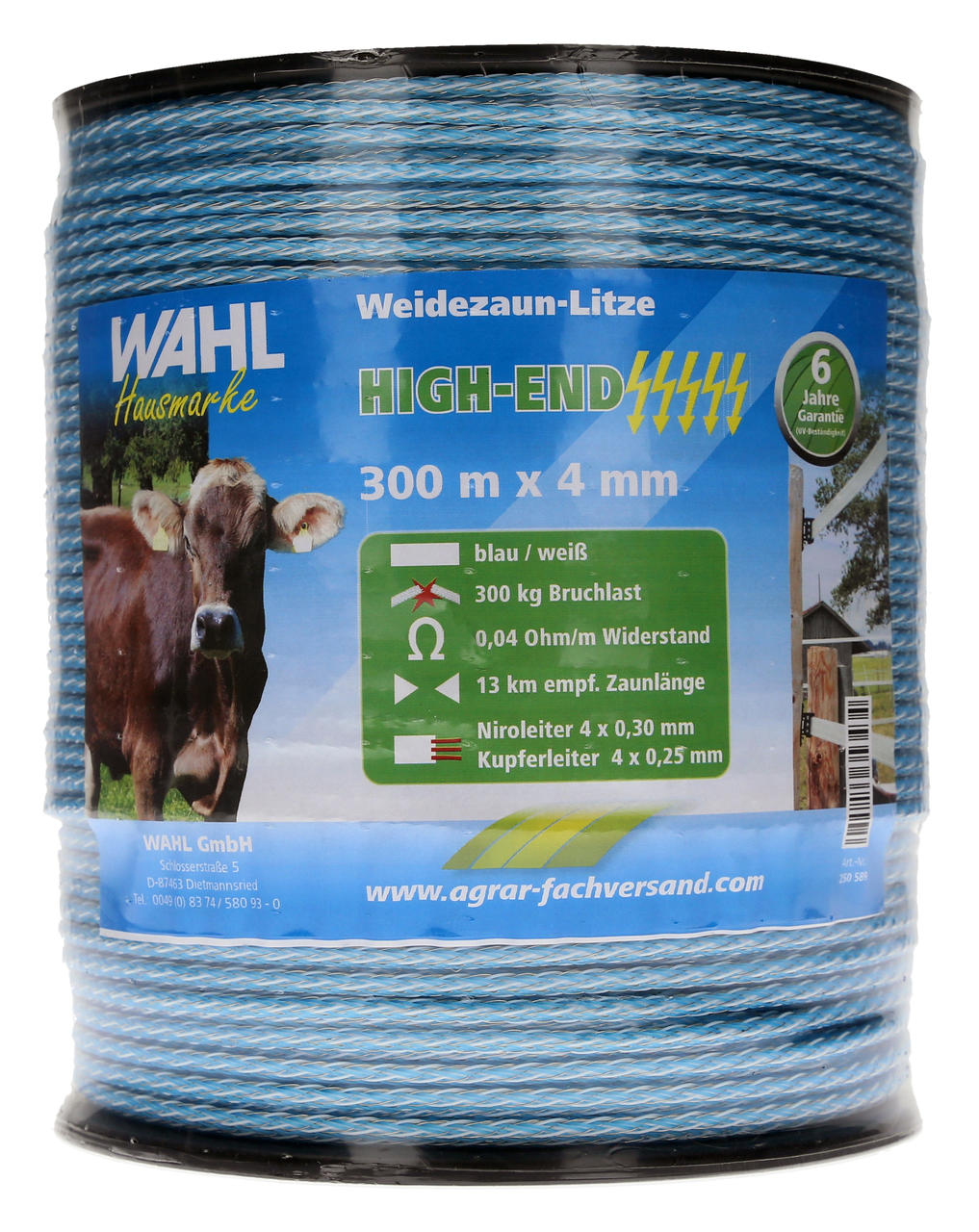 WAHL-Hausmarke FIL DE CLÔTURE - HIGH END - 4mm/300m