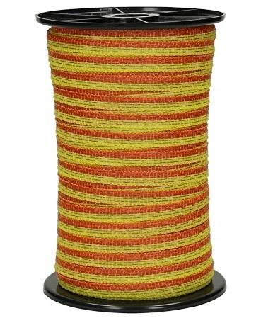 WAHL-Hausmarke RUBAN DE CLÔTURE - SUPRA 10mm/200m, jaune-orange
