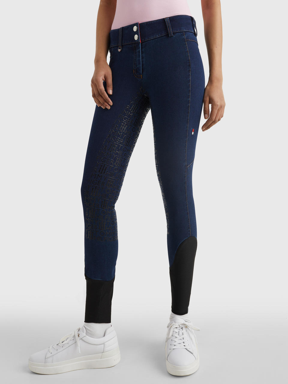 Tommy Hilfiger Pantalon d'équitation en denim avec fond intégral pour femmes
