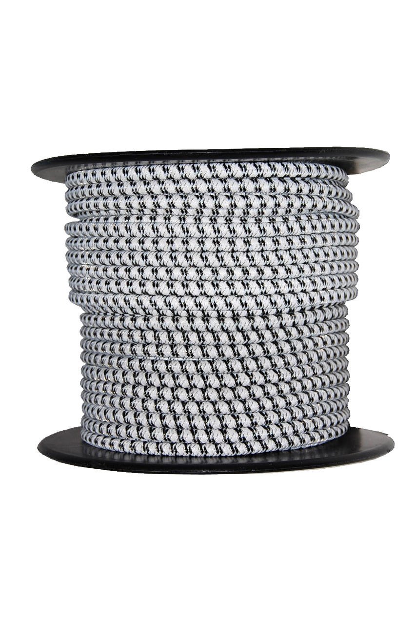 AKO Cordelette élastique électrifiée 6 mm, 3 conducteurs inox, rouleau 50 m