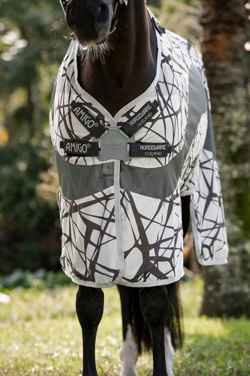 Horseware Couverture anti-mouches Amigo CamoFly Plus