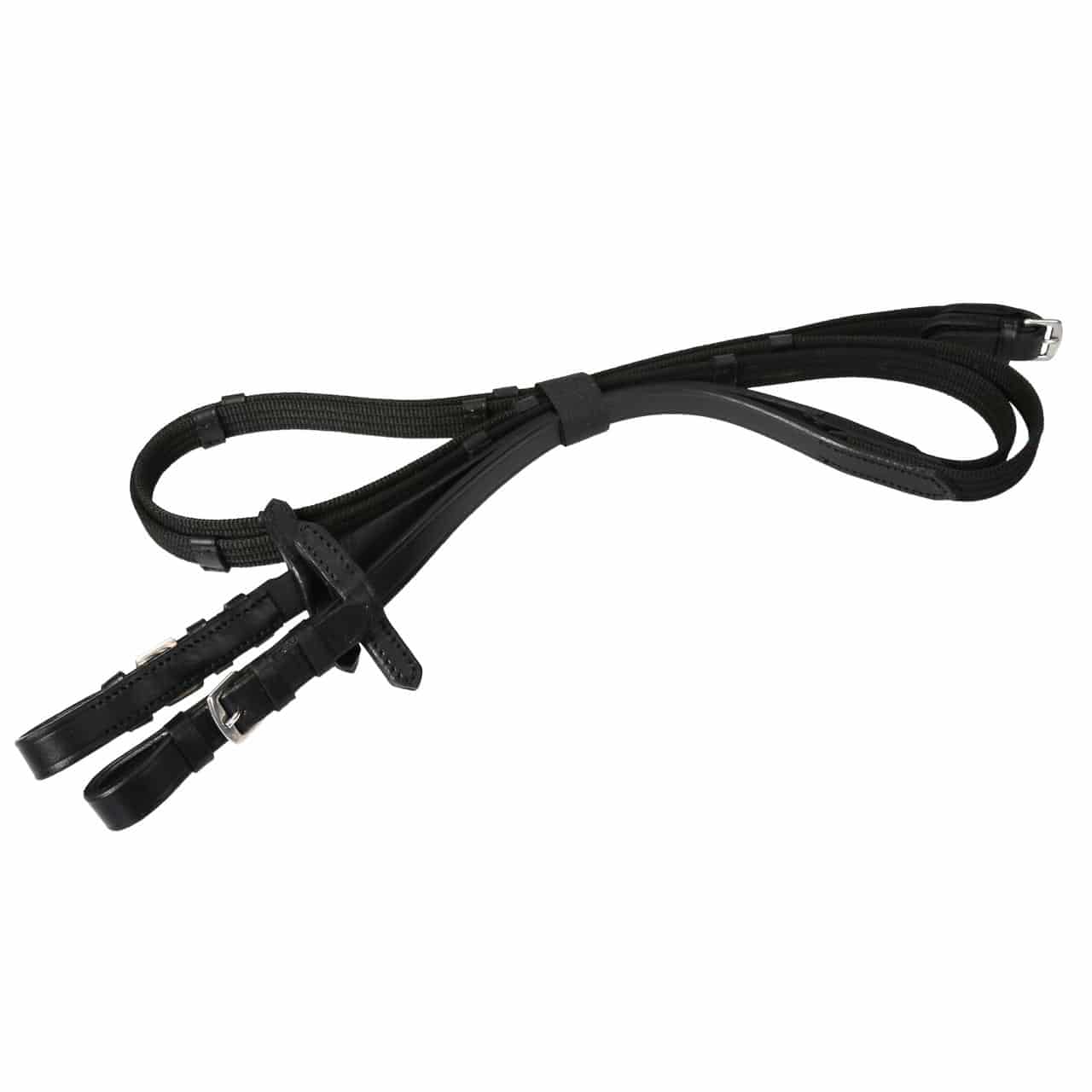 HKM Hobby Horsing Mors Basic – Bride Anglaise Avec Rênes, Bandeau Et Mors – Réglable Pour Cheval De Bataille – Noir